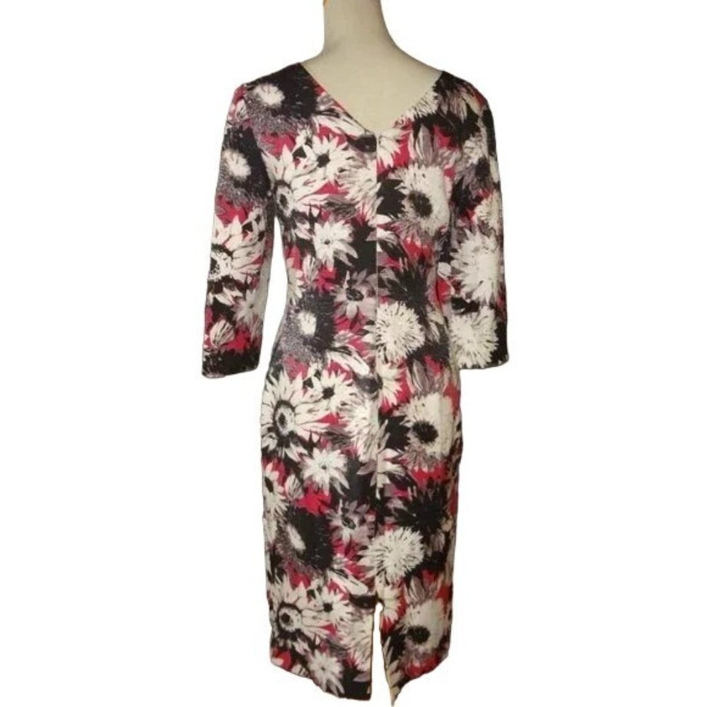 🆕 Debbie Shuchat Cutout Yoke Floral Print Dress 8 - Picture 4 of 8